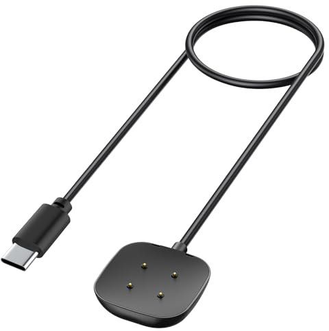 Tobfit ladekabel Ladegerät für Fitbit Versa 4 Fitbit Versa 3/Fitbit Sense/Sense 2,USB C Charger Cable Ladekabel für Versa 3/Versa 4(50cm)