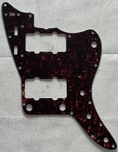 Pickguard für Fender American Vintage 62 Jazzmaster Style Gitarre Schlagbrett Schlagbrett Schlagplatte (4-lagige, braune Schildkröte)