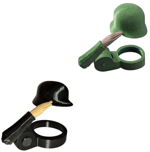 Bierflaschenhelm mit Soldatengruß, Bierflaschen Helm Flaschenverschluss, lustiger und einzigartiger Anti-Flaschenverschluss im Militärgruß-Design, WiederverwendbarerFlaschenverschluss (2P ，Multi)