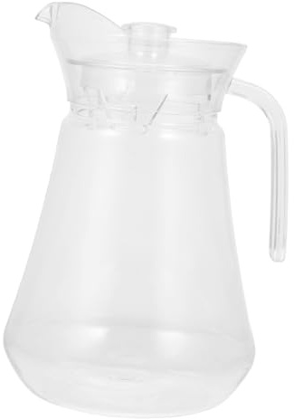 Jarra acrílica transparente Jarra de agua de plástico con tapa Jarra for refrigerador de 2 litros Jarra inastillable Dispensador de bebidas Hervidor de agua fría for té helado Limonada Jugo Leche(50.7