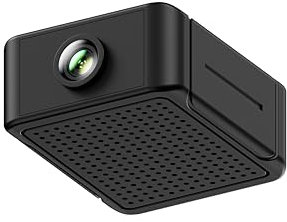 Liretope Mini Kamera, 4K HD WLAN Überwachungskamera Innen Für Live Übertragung Handy APP, WiFi Camera Nachtsichtkamera mit Bewegungsmelder/Lange Batterielaufzeit/Cloud-Speicherplat