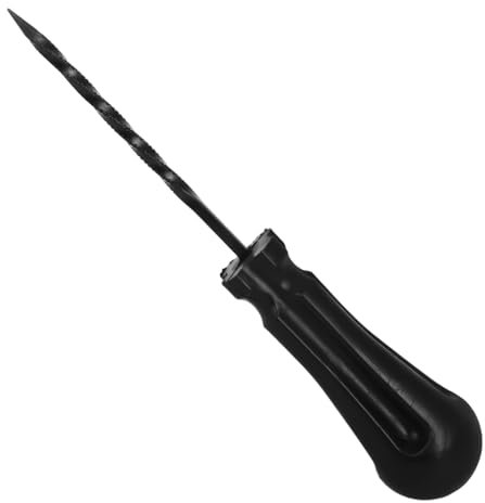 Punta per Riparazione Pneumatici a Fungo Manuale 4mm in Acciaio Nero