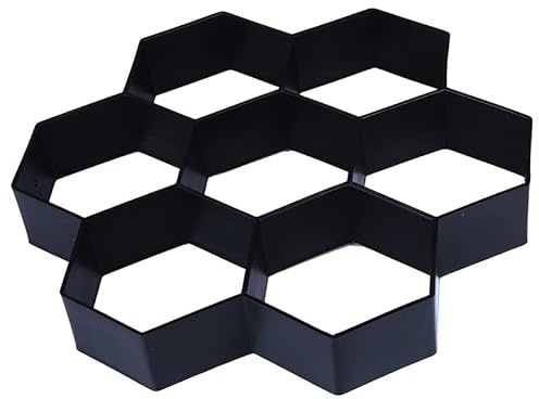 Moldes Para Cemento Moldes de hormigón de una pieza for jardín, pavimento de ladrillos for bricolaje, molde de plástico for caminos, pavimento de cemento, 30 x 30 x 4 cm Moldes Hormigon Impreso