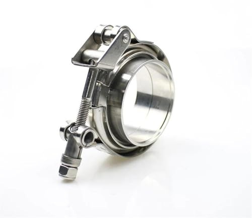 Terminale di Scarico 2'' 2.5 3 3.5'' 4'' Morsetto A V Acciaio Inox 304 Auto Morsetto A V Tubo Scarico Morsetto A V Con Flangia Maschio Femmina(2inch)