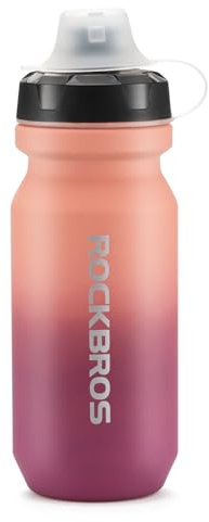 ROCKBROS Trinkflasche Auslaufsicher, Wasserflasche Einhandöffnung Sichere Verriegelung, 600ml 750ml BPA-frei, Fahrradflasche für Radfahren, Gym, Arbeit, Schule