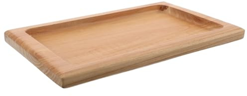 Sewroro Plateau Bois Rectangulaire pour Service Thé et Apéritifs Assiette de Service Décorative pour Table Basse et Intérieur