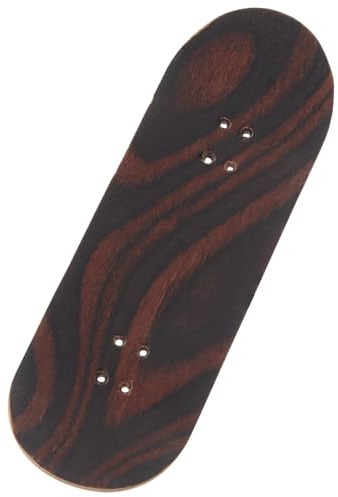 Veemoon Finger Skateboard Holzdeck aus Ahorn 3,4 X 10cm Selbstgemacht Ersatz Deck mit Vorgestanzten Löchern für Fingerboards Robust und Langlebig Geeignet für Anfänger und Profis