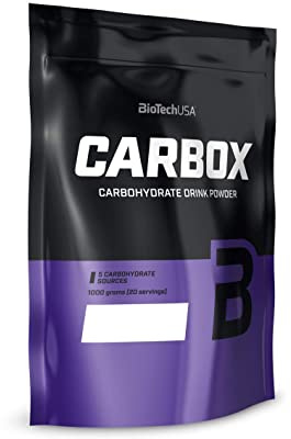 BioTechUSA Carbox | Complesso di carboidrati | Potenziamento energetico pre, intra e post allenamento, 1000 g, Arancia