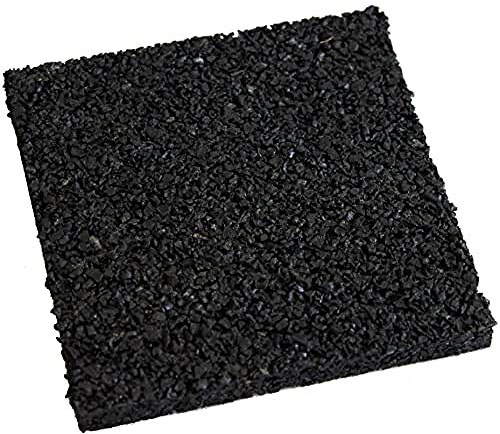 EDMA - 24 Terrassenpads 100 x 100 x 10 mm - Bautenschutzmatte - Schutz vor Feuchtigkeit - Bauschutzmatte mit Schalldämmung - 187055 - Hochwertiges Material für Profis und Haimewerker