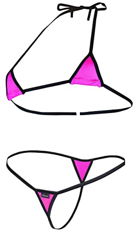 Sohimary 215 Dam Mini Stringtrosa Bikini XS S M 32 34 36 38 Rosa