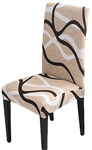 HZDHCLH Chair Covers Set of 4/6 Stretch Modern Chair Slipcovers | for Dining Room Kitchen Wedding Party Washable Chair Protector (4pcs, bird's nest)
