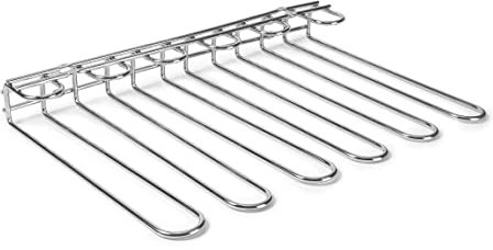 LACOR 62268 Glashalter für die Wand Becherhalter, Decken-oder Wandhalterung, 45 x 31 cm, 20 Gläser inklusive Montagewerkzeug, Edelstahl