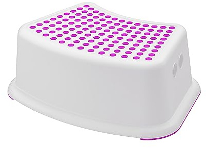 RMTL Sturdy Step Stool for Bathroom, Practical Non-Slip Toilet Step for Kids, Multiuse Booster Step, Toddler Potty Training Stool (Pink)
