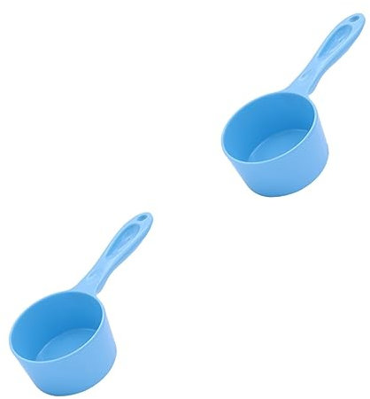 POPETPOP 2 Pièces Cuillere Doseuse Verre Doseur Cuillère à Eau Cuillères à Nourriture Pour Chat Tasses à Mesurer Pour La Nourriture Directe Cuillère à Mesurer