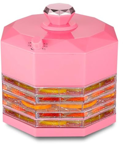 PAHION 5 Étagères Desydrateur Fruits Legumes Déshydrateur Alimentaire Thermostat Réglable À 8 Rapports Déshydrateur De Fruits Séchés pour Fruits, Légumes, Viandes, Friandises pour Chiens