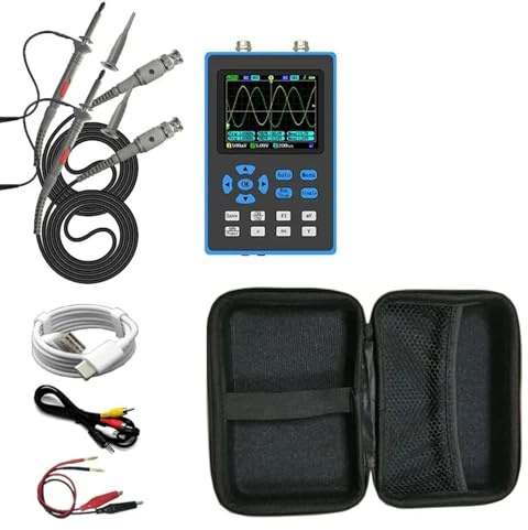 JUUTQA DSO2512G 2CH 120MHz Digital Oscilloscope Signal Generator 2 in 1 500MSa/s Handheld Oscilloscope FFT Spectrum Analysis XY Mode