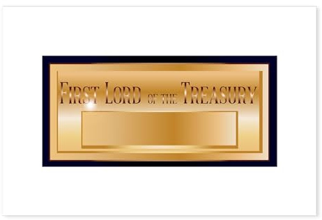 CafePress Ten Downing Street Letter Box Plaque Postcards (Package of 8), 6x4 Printed Note Card