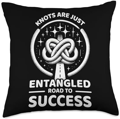 Knotting Knot Looping Twisting Knot Tying Throw Pillow