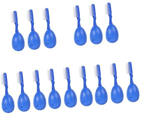 minkissy 15 Stk Gefängnis Zahnbürste kunststoff plastiktisch dentalbürsten Zahnbürste mit guter Reinigungskraft kleine Mini- kurzer Griff Weicher Griff Zubehör reisen