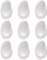 PARENCE.- Lot de 9 Crochets Muraux Adhésifs Blancs - Accroches Murales Polyvalentes, Ustensiles Cuisine, Torchons - 2,5cm