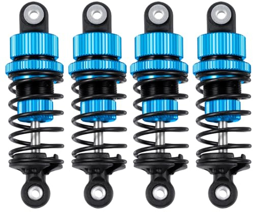 Runup 1/10 55mm RC Stoßdämpfer Set für TT-01 TT-02 WR-02 TA05 On Road Car | Einstellbar Stoßdämpfer-Set, RC Auto Aluminiumlegierung Dämpfer Bausatz, Ta-mi-ya Upgrades Ersatzteile, RC Shock Absorbers