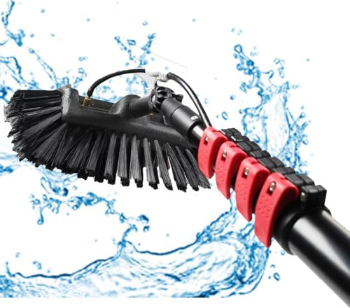LwiftGal 3.6m-10.8m Window Cleaner Washing Kit, Limpiacristales TelescóPico, Limpiador Extensible Techo Acristalado, para La Ventana De Cristal De La Pared De Limpieza De Paneles Fotovoltaicos,10.8m