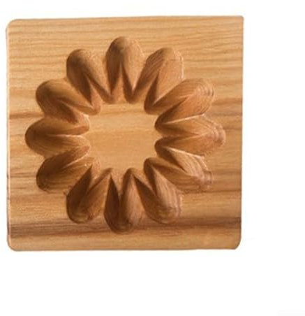 CWOQOCW Weihnachts-Keksstempel, lustige Backutensilien, hölzerne Ausstechformen mit 3D-Prägung für kreative Dessert-Herstellung, Backkekse (Schneeflocke)