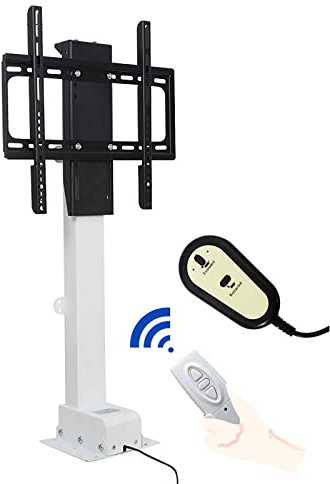 WENWENLEE Support TV, Support Mural TV Support TV, Support TV motorisé avec télécommande et Interrupteur, Convient à la Plupart des téléviseurs de 32 à 65 Pouces, pour hôpital/Maison/Salon d