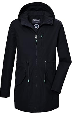 Killtec flickor Kos 148 Grls Prk Funktionsparka/parkas vattentät med huva