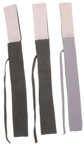 WRITWAA 3pezzi Sacchetti in Lino e Cotone Per Tubi Di Incenso Custodia Per Tubi Trasparenti Leggera e Compatta Per Casa Campeggio e Viaggi