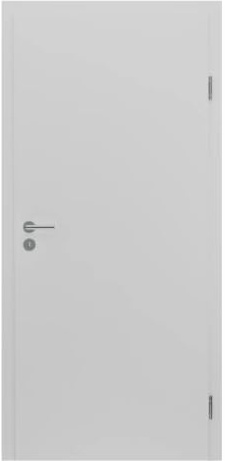 HORI Wohnungseingangstür mit Schallschutz Weiß RAL9016 glatt - DIN A4 links/rechts - massive Vollspan-Mittellage - Designkante & Profilzylinderschloss - ohne Rahmenteile -860 x 1985 x 40MM