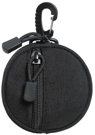 Borsa Di Moneta - Mini Portafoglio Moneta - Sacchetto Di Denaro | Caspa Di Cambio Zip In Nylon Impermeabile Con Portachiavi, Mini Portafoglio Di Denaro E Auricolari Wireless Che Trasportano Custodia |