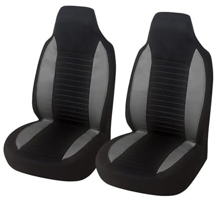 Set Coprisedili 2 Pezzi Per Peugeot 107 Universale Coprisedile Anteriore Per Auto Con Schienale Alto Completo Coprisedili