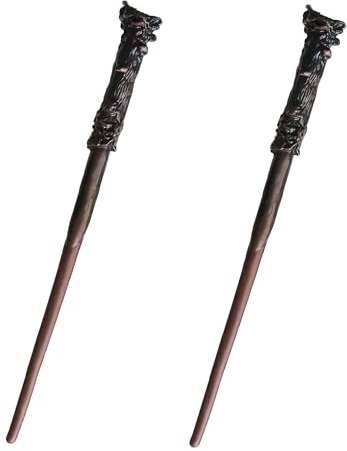 Jyinelx 2Pcs Magic Wand, Wands Are a Good Prop for Wizard Role Playing, Wand Is Suitable for Halloween and Other Parties, Suitable for Boys and Girls, Helping You to Fully Interpret the Magical World