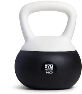 Kettlebell 14 kg Soft Neopren Hantel für Krafttraining, Functional Fitness & Home Gym – Stoßfest und Bodenschonend – Gym Masters