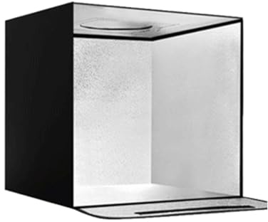 TIKATARER Mini Boîte à Lumière de Studio Photo, 15.7 X 15.7 Pouces Boîte à Lumière Photo Pliable Portable avec 72 LED Réglables et Tissu de Fond Blanc pour la Photographie de Produits