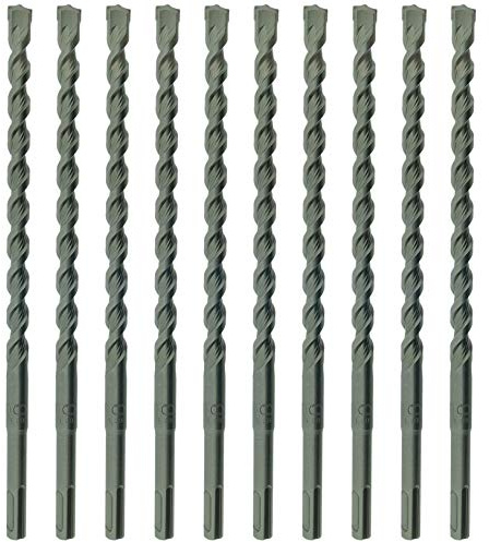 SabreCut 10pcs SDSD12_10 12mm x 310mm PGM Approved SDS+ Drill Bits | PGM approved carbide tip and reinforced chrome vanadium core drill stone, concrete and brick with long service life