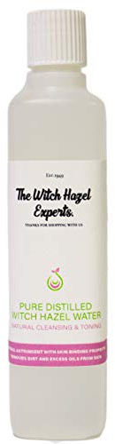 The Witch Hazel Experts | Agua de avellana destilada pura de 250 ml | Limpiador natural y tóner vertido a mano en el Reino Unido