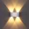 Lightess LED Applique da Parete Interno Moderno 4W, Lampada da Parete in Alluminio per Camera da Letto Soggiorno Scale