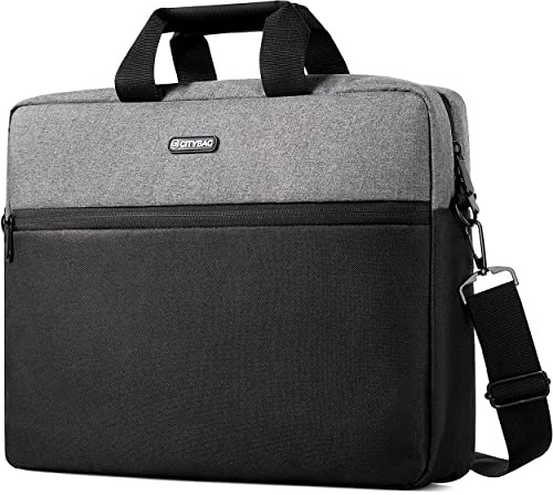 CB CITY BAG Laptop Bag Computer Bag Handbag for Documents - 15.6 Inch Laptop Case with Shoulder Strap - Work Bag for Men & Women - Carrying Sleeve for Tablets & Laptops
