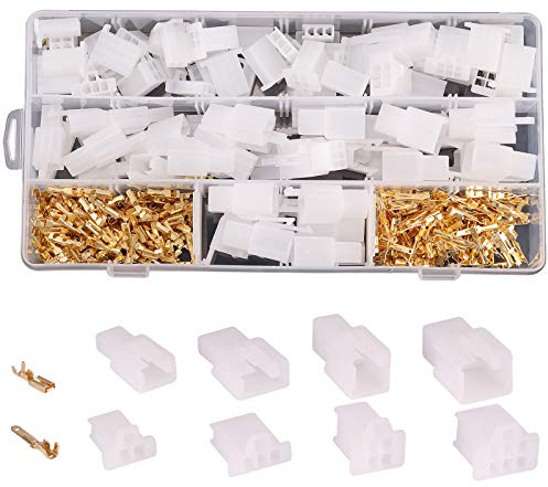 Rantecks ​​480 Stück 2,8 mm Automotive Stecker Kit 2 3 4 6 Pin Elektrisches Kabel Anschlüsse Set für Motorrad Motorrad Auto Elektroboote Instrumente