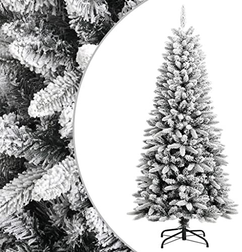 vidaXL Künstlicher Weihnachtsbaum Beschneit Christbaum Tannenbaum Dekobaum Kunstbaum Weihnachten Dekoration Weihnachtsdeko 150cm PVC PE