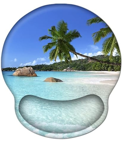 AOKSUNOVA Ergonomisches Mauspad Mousepad mit Handauflage Mouse Pad | Ergonomisches Mauspad mit Memory Schaum Handauflage,Komfortable Handgelenkstütze,Rutschfeste Basis für Büro und Gaming