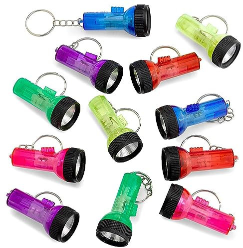 ORFOFE 24St geführter Schlüsselanhänger beleuchteter Schlüsselanhänger Camping Schlüsselanhänger Taschenlampe Mini-Taschenlampe Schlüsselbund Schlüsselringe auto schlüsselanhänger LED