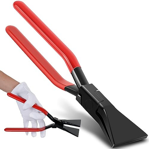 TD110 - Pinza piegatrice piegata a 0°, con manico antiscivolo, larghezza 60 mm, set di pinze piegate in lamiera (0°)