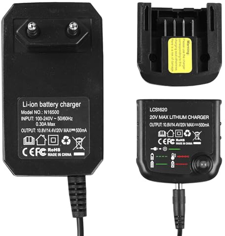 Charger Compatible with Black & Decker 10.8V 14.4V 18V 20V Series, WIYETY Charger for Black & Decker, Lithium-Ion Battery LBXR20-OPE LB20 LBX20 LBX4020 LB2X4020 LBXR2020-OPE BL1514 LBXR114