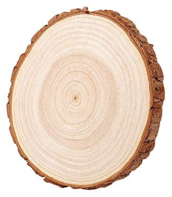 JIEYUZYUO Holzscheiben, Dick 1,5 Cm, Ohne Loch, Natürliche, Unbehandelte Holzscheitkreise Für Kunstkreation, Diy-Bastelarbeiten, Hochzeitsdekorationen, Weihnachten/16To17*1.5Cm