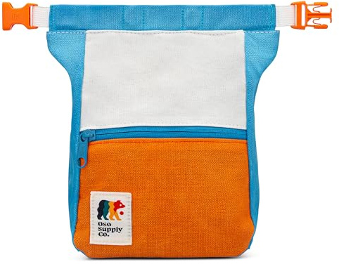 OSO Supply Co Kulshan Bouldereimer, große Kreide-Tasche zum Klettern, Kreidetopf mit magnetischem Roll-Down-Verschluss, Bürstenschlaufe, Reißverschlusstaschen für Kletterer