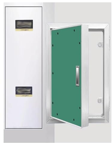 Trockenbau-Revisionsklappe, lackierbar, 12 x 12, 14 x 14, 22 x 22, 24 x 36, 36 x 36 Zoll, Aluminium-Sanitär-Revisionstür mit Griff for elektrische/Kabelverdrahtung/Brandschutzinspektion, vertikal(18x2