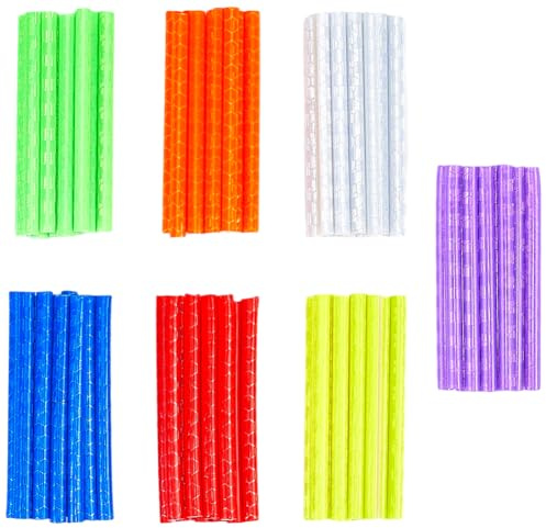 SOFPLATE 70 pz. Pellicole per Raggi di Bicicletta Riflettori per Raggi di Bicicletta Tubo Dellsa Colonna Riflettente Colorato Da 2.9 pollici Strisce di Visibilità In Plastica per Ruote di Bici Da Stra